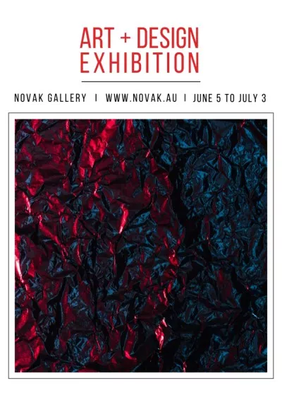Art Exhibition Announcement with Creative Texture Art Posters