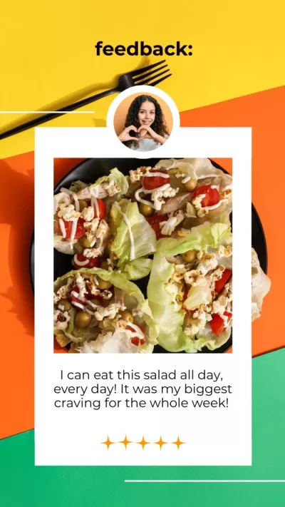 Customer's Feedback about Salad