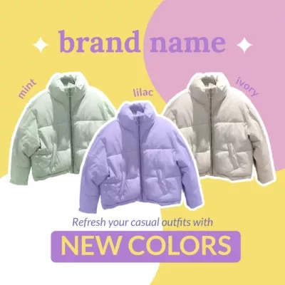 New Collection of Bright Down Jackets
