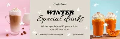 Winter Special Drinks Ad Email Headers