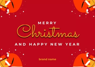Merry Christmas and Happy New Year Wishes with Santa Claus Christmas Cards