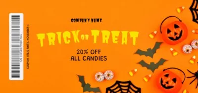 Yummy Candies On Halloween Sale Offer