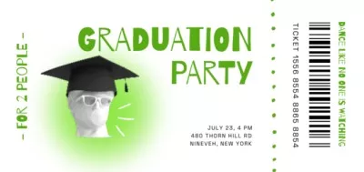 Graduation Party Announcement Ticket Maker