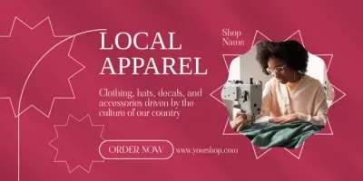 Ad of Local Apparel with Tailor