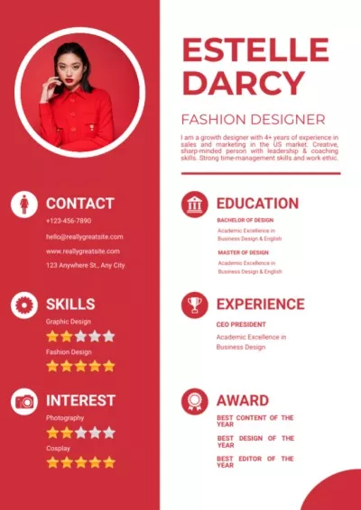 Fashion And Graphic Designer Skills And Experience Resume Builder
