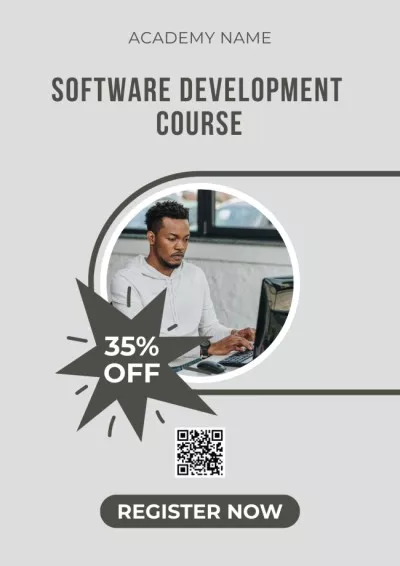 Software Development Course Ad Student council Posters