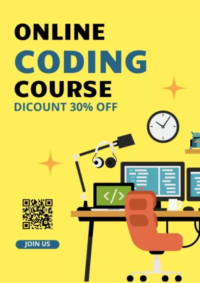 Discount on Online Coding Course Classroom Posters