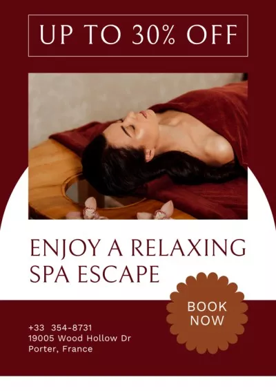 Spa Salon Services Offer Pharmacy Posters