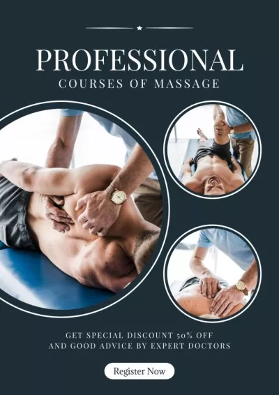Professional Massage Courses At Discounted Rates Pharmacy Posters