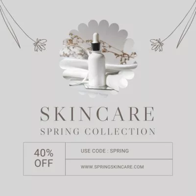 Skin Care Spring Sale Announcement