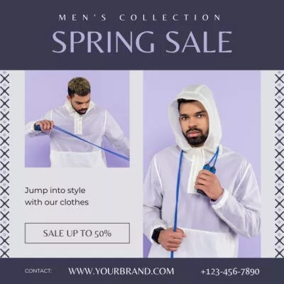 Men's Spring Sale Collage