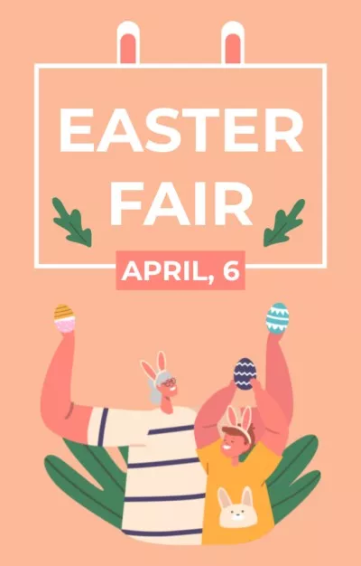 Easter Fair Announcement Easter Invitations