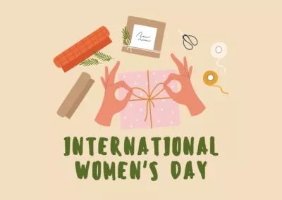 Gift for International Women's Day Postcards