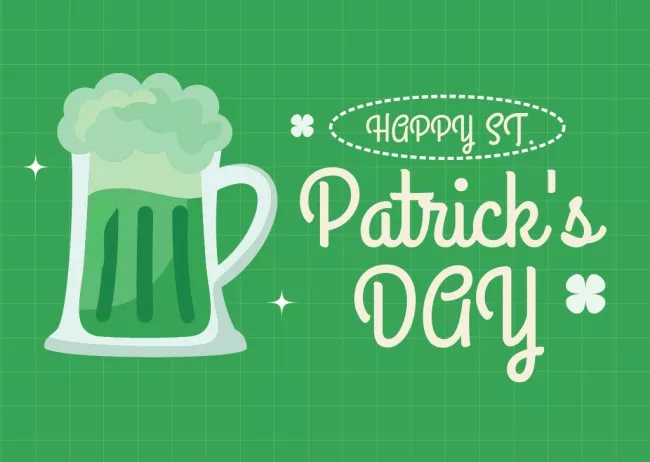 St. Patrick's Day Greetings with Beer Mug