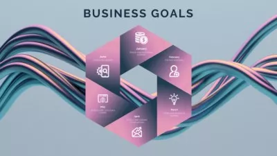 Business Goals 3d Illustrated Diagram Timelines