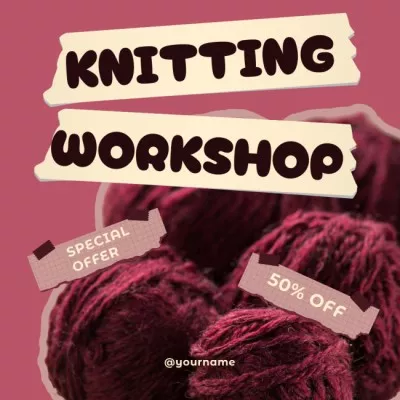 Special Offer Discounts for Knitting Workshop