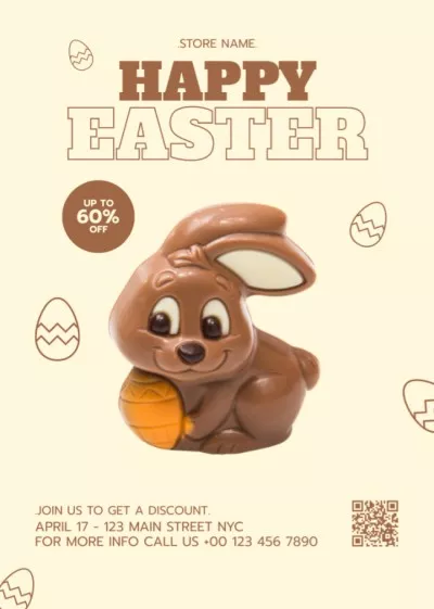 Easter Chocolate Bunny for Easter Sale