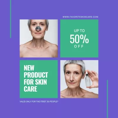 Age-Friendly Skincare Product Sale Offer