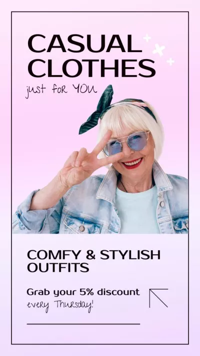 Age-Friendly And Casual Clothes With Discount