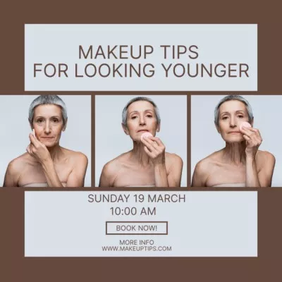 Makeup Tips For Elderly Announcement Instagram Posts