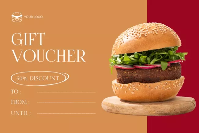 Voucher for Free Burger Discount