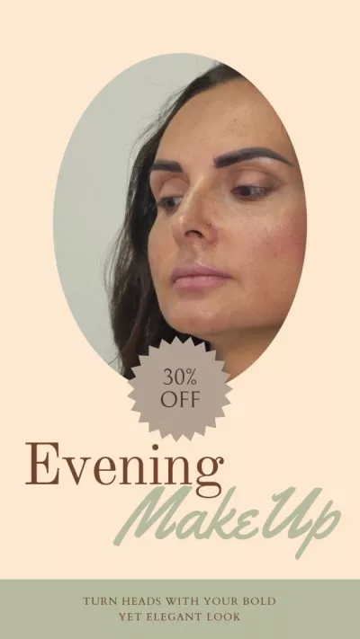 Professional Makeup For Evening With Discount Facebook Stories