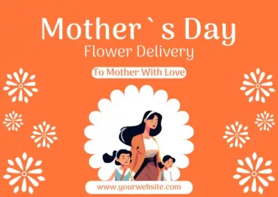 Flowers Delivery Offer on Mother's Day Greeting Card Maker