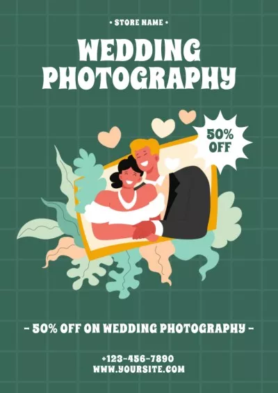 Discount on Wedding Photo Services Photo Posters