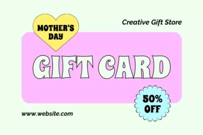 Discount in Gift Store on Mother's Day Gift Certificate