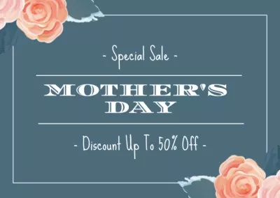 Special Sale on Mother's Day with Discount Thanksgiving Cards