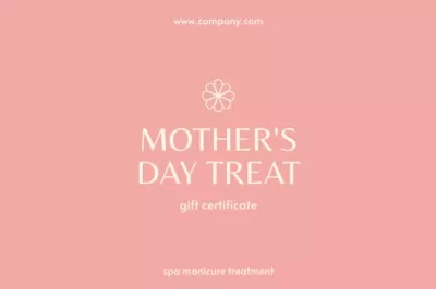 Beauty Treatment Offer on Mother's Day Gift Certificate