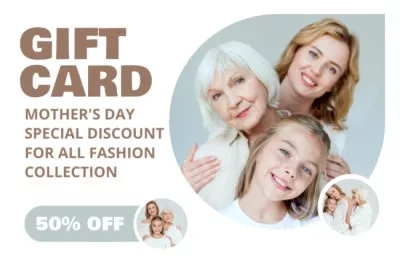 Mother's Day Offer with Women of Different Age Gift Certificate