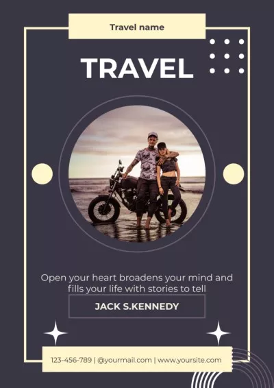 Travel Motivation Text Quote Posters