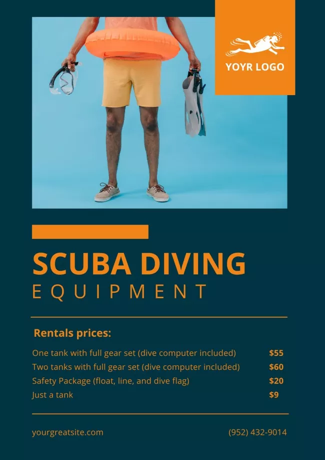 Scuba Diving Equipment Price List