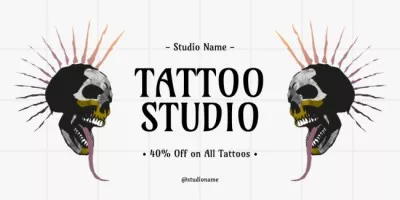 Expressive Tattoos In Studio With Discount Offer Twitter Post