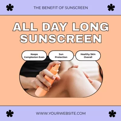 All Day Long Sunscreen Spray Instagram Posts
