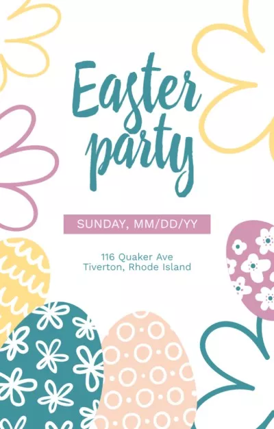 Easter Holiday Celebration Announcement Easter Invitations