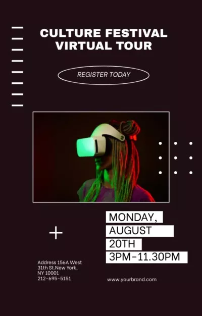 Virtual Culture Festival Announcement Invitations