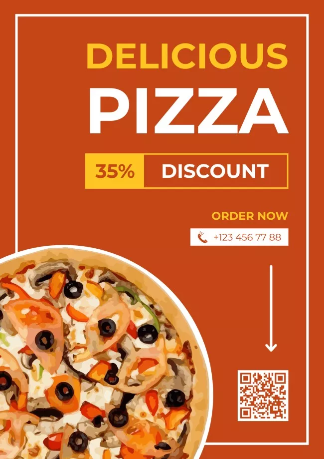 Delicious Fresh Pizza Discount Announcement