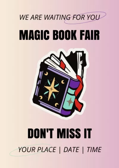 Magic Book Festival Announcement Classroom Posters
