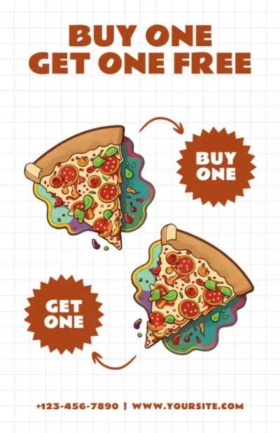 Announcement of Promotion for Free Appetizing Pizza Recipe Cards