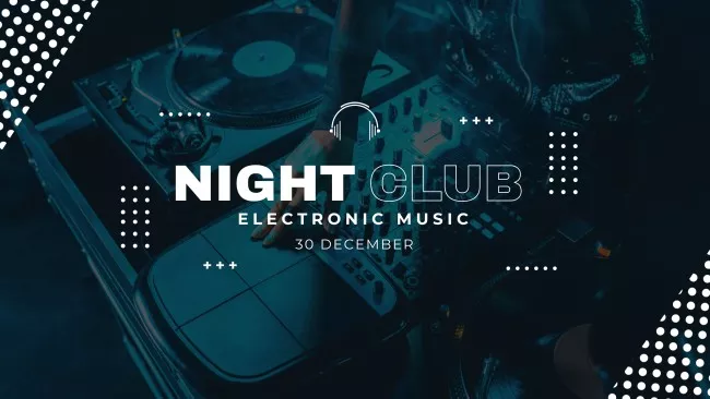 Electronic Music Party in Night Club