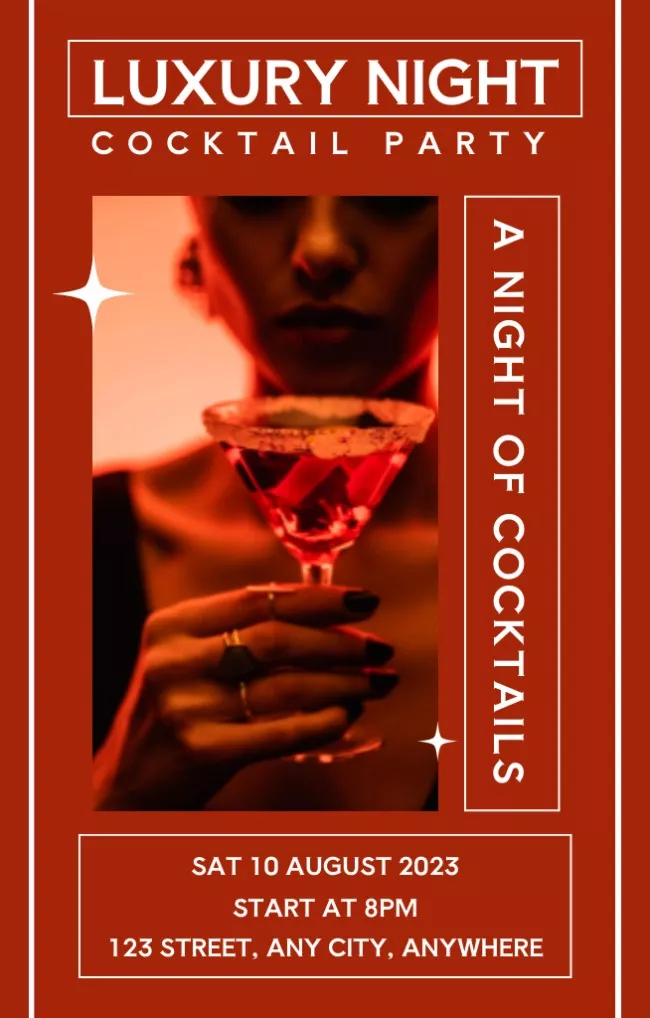 Luxury Cocktails Party's Ad