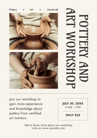 Pottery and Art Workshop's Ad Art Posters