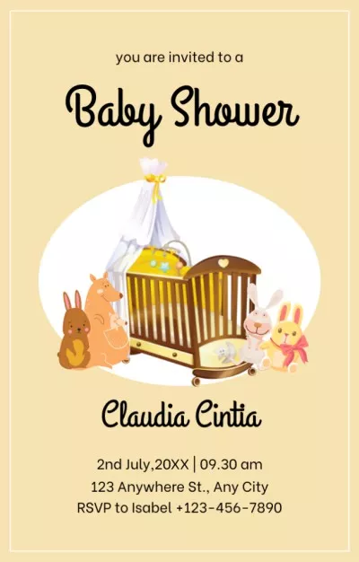 Baby Shower Celebration Notice Baby Shower Invitations