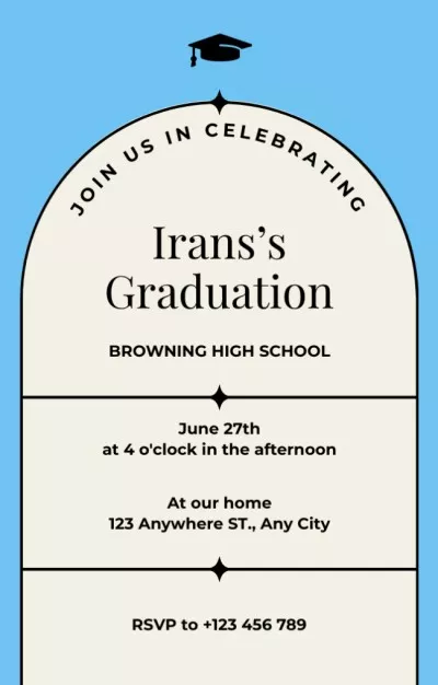 Graduation Ceremony and Reception Graduation Invitations