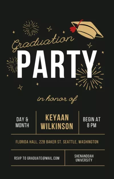 Graduation Gathering and Celebration Graduation Invitations