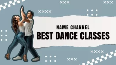 Ad of Best Dance Classes with Passionate Couple YouTube Channel Art