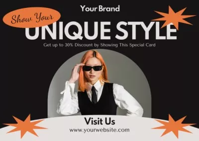 Unique Fashion Style Cards