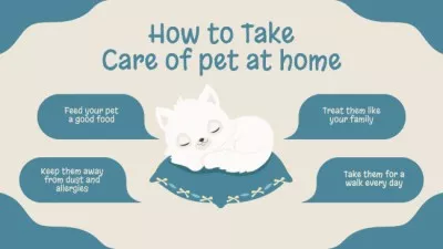 How to Take Care of Pet at Home Mind map
